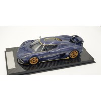 Koenigsegg Regera Blue Carbon and Gold Wheels - Limited 399 pcs by FrontiArt 